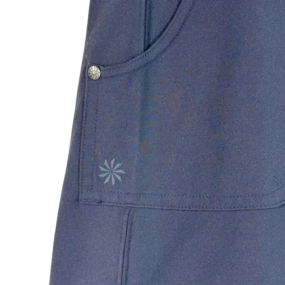 Athleta Small Northpeak Skort Pockets Elastic Waist Stretch Attached Briefs Gray - Picture 2 of 9